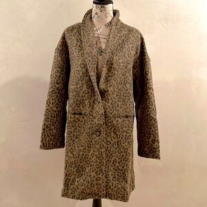 NWT Animal Print Coat